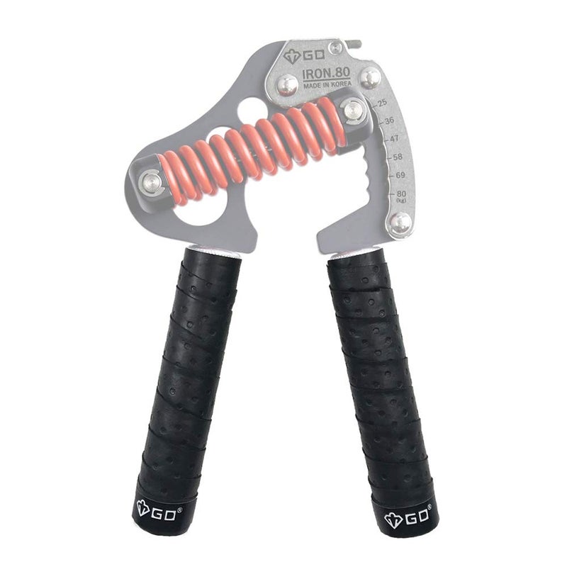 GD Hand grip tape (Black), Grip tape for Hand grip strengthener, Hand gripper wrap tape, Reduce Pain and Injury Recovery, 2 set, Length : 20.5 X 1 inch - Image 4