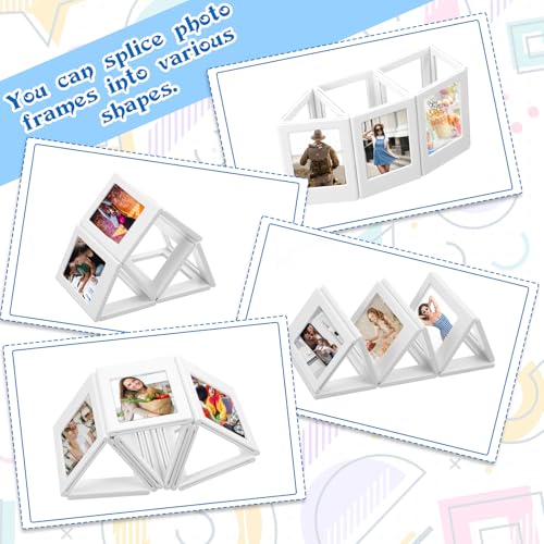 Pafeooui 30 Pack Mini Magnetic Picture Frames, 2x3 Inch Small Table Photo Holders For Fridge, Whiteboard, Locker Decor White - Image 3