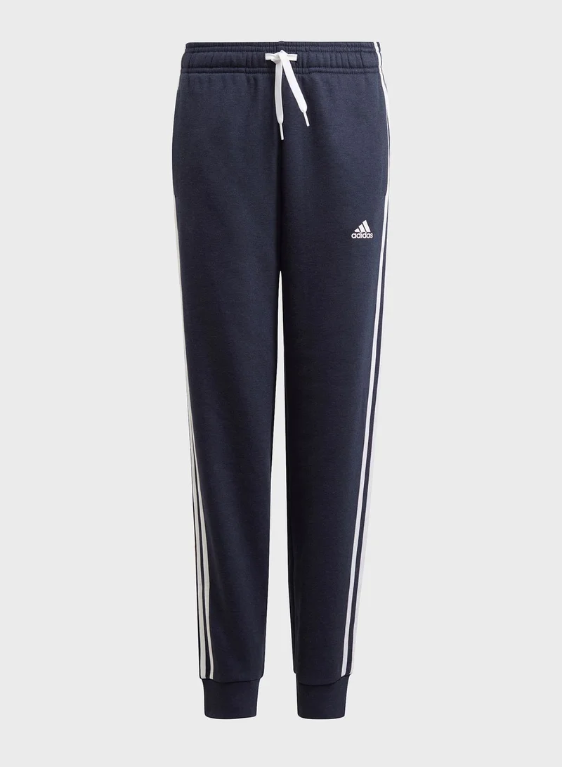 adidas بنطال رياضي بخطوط الماركة