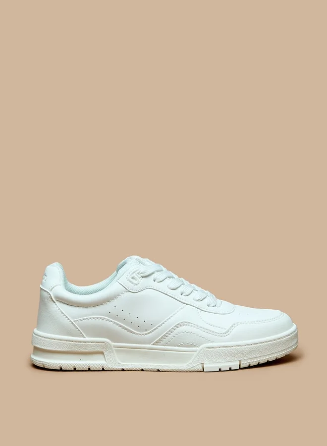 لي كوبر Women's Colourblock Lace-Up Sneakers