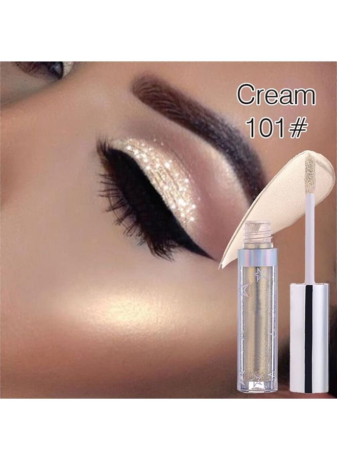 Hotiary Shining Shimmer Glitter Liquid Eyeshadow Metallic Pigments Makeup Metals Gloss for Eyes Eyeliners Sparkling Eye Shadow Set Gift Shiny Pen Eyeliner Kit (A101) - Image 2