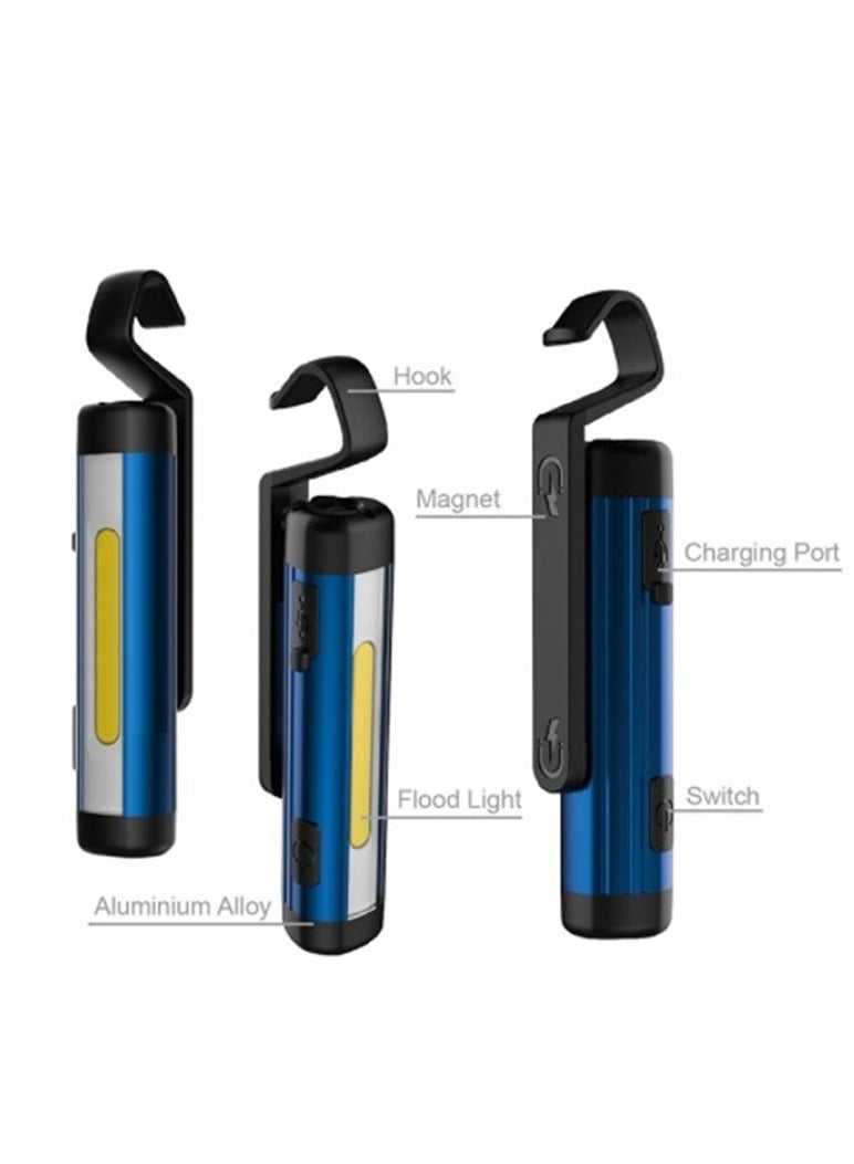 Mini LED Flashlight. Small Pocket Pen, Palm size easy carry, Supreme light bulb. For Outdoor,Emergency , Inspection, Work, Repair. Blue - Image 1