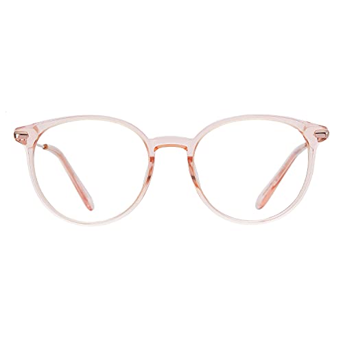 ZENOTTIC Round Optical Glasses Transparent Frame Clear Lens Eyewear Non-prescription Eyeglasses for Women - Image 2