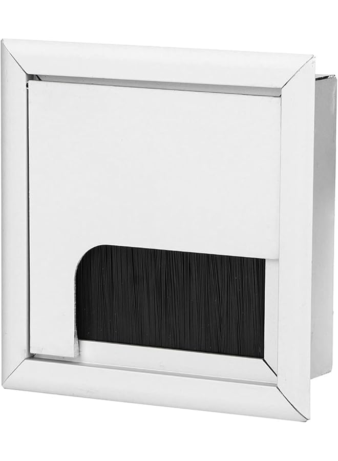 PROMASS غطاء فتحة سلك برومس، غطاء فتحة كابل مربع لمكتب، غطاء كابل سلكي من الألمنيوم لمكتب (S) - Image 1