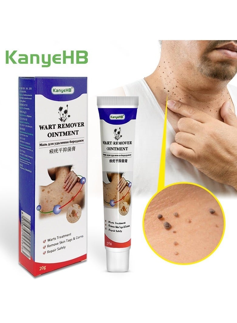 KanyeHB Wart Removal Cream,  Wart Remover for Genital Warts, Plantar Warts, Common Warts, Corns, Wart Cream 20g - Image 1