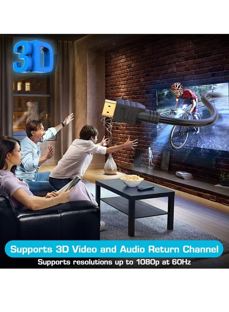 JAJEEK 5M HDMI Cable HIGH SPEED Long Lead with Ethernet ARC 3D | Designed in the UK | Full HD 1080P Compatible with PS4 Xbox One Sky HD TV Laptop PC Monitor CCTV - Image 3