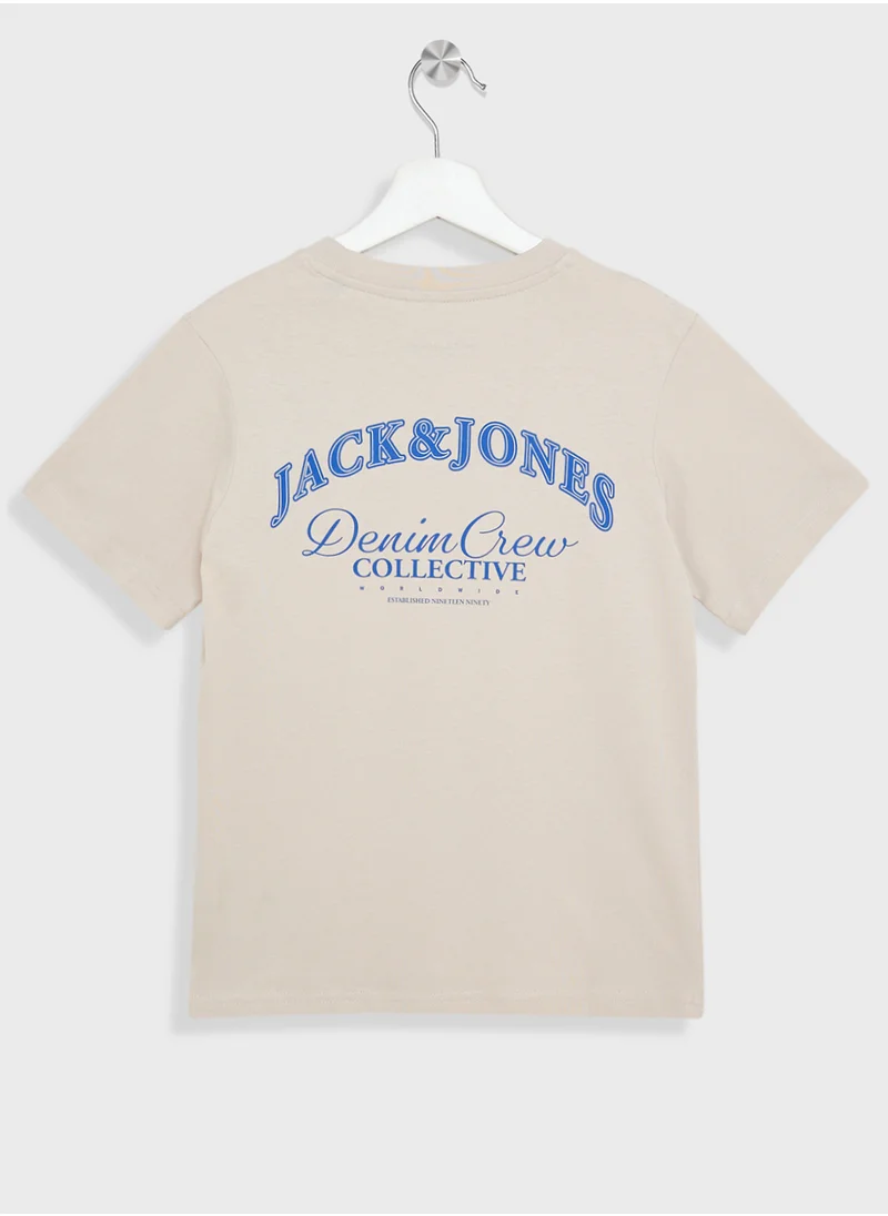 Jack & Jones Junior Kids Logo Crew Neck T-Shirts