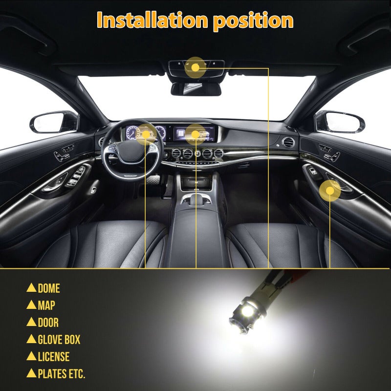 Car Led Bulbs 42Pcs Easy Installation Led Combination Set - Energy Efficient High Quality Lamp for Vehicle Interior Low-Light Driving - Image 5