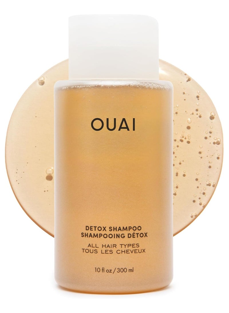 Ouai Detox Shampoo. Clarifying Cleanse for Dirt, Oil, Product and Hard Water Buildup. Get Back to Super Clean, Soft and Refreshed Locks. Free from Parabens, Sulphates and Phthalates (300ml) - Image 1