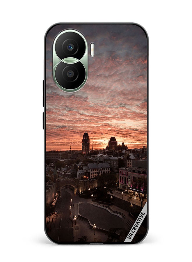 VR CREATIVE Protective Case Cover For Honor Play7T Pro Quebec City Design Multicolour - Image 1