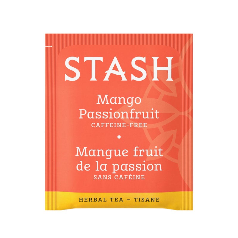 Stash Tea Mango Passionfruit Herbal Tea, 20 Count Box of Tea Bags Individually Wrapped in Foil, Sweet Fruity Caffeine Free Herbal Tisane, Drink Hot or Iced - Image 2