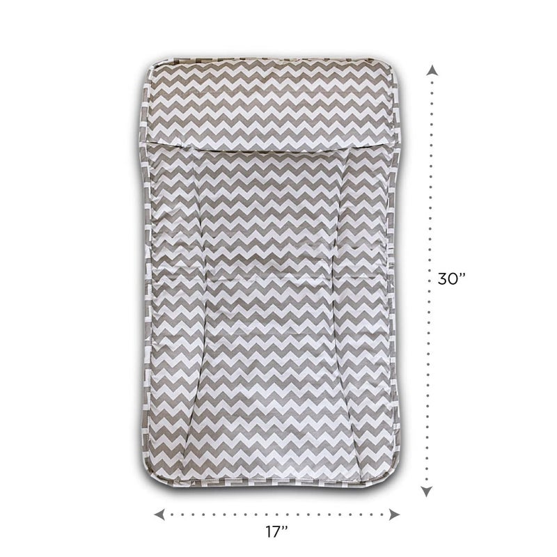 Masilo Changing Mattress, Reversible, Unisex/Chevron/Grey, Newborn Baby Essentials - Image 3