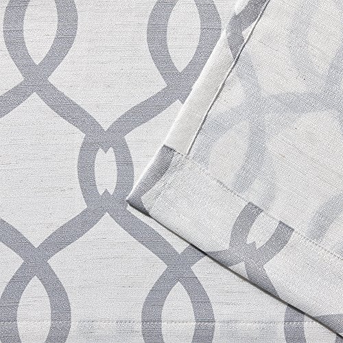 EXCLUSIVE HOME Kochi Light Filtering Linen Blend Grommet Top Curtain Panel Pair, 52x96, Dove Grey - Image 4