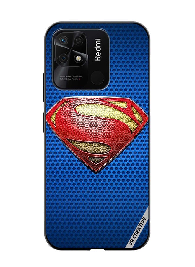VR CREATIVE Protective Case Cover For Xiaomi Redmi 10C Superman Logo Design Multicolour - Image 1