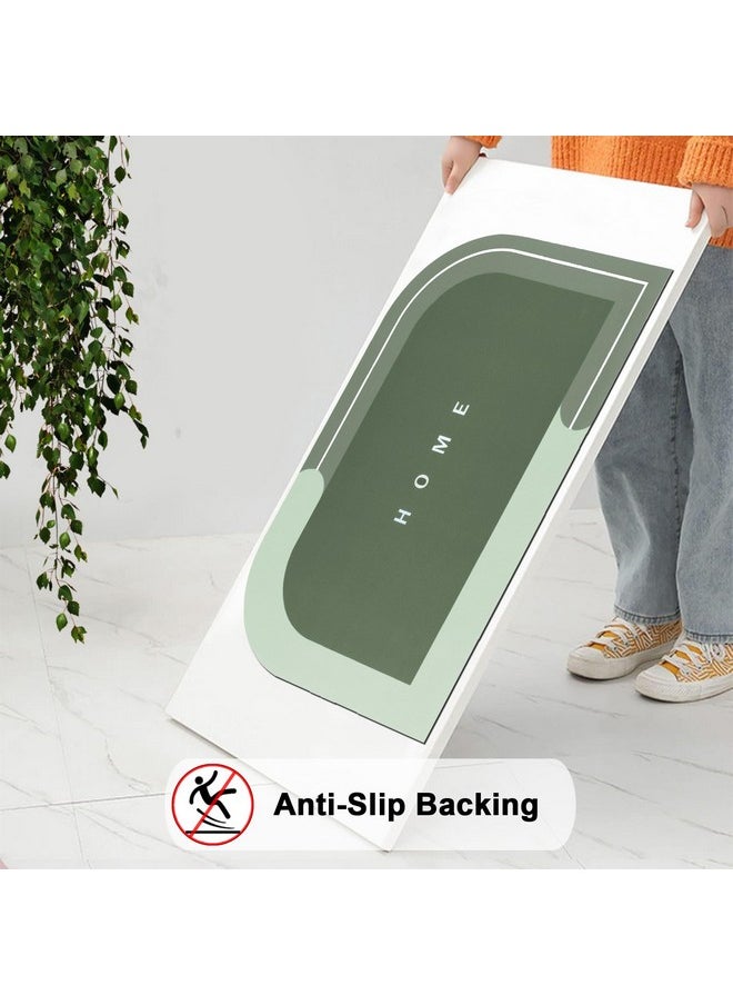 Story@Home Story@Home Door Mat Pack of 2 | Anti-Skid Nappa Leather Door Mats for Home | 40 X 60 cm | Essential Bathroom Mat | Solid | Long Lasting Entrance Mat for Living Room | Kitchen | Office (Green)  - Image 4