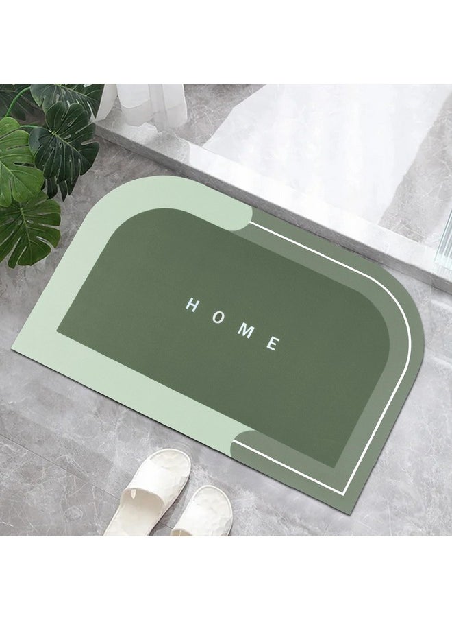 Story@Home Story@Home Door Mat Pack of 2 | Anti-Skid Nappa Leather Door Mats for Home | 40 X 60 cm | Essential Bathroom Mat | Solid | Long Lasting Entrance Mat for Living Room | Kitchen | Office (Green)  - Image 2