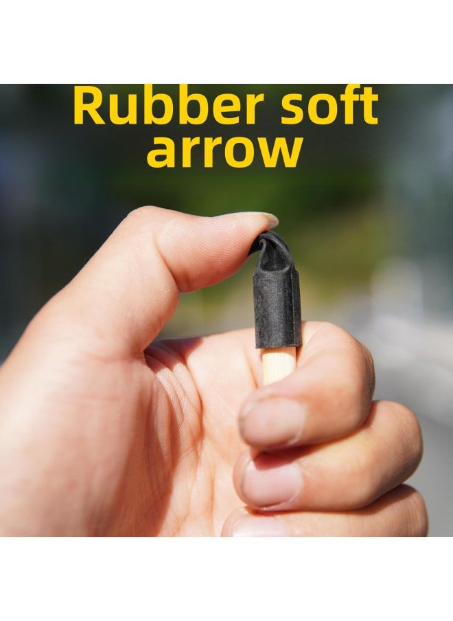 Cast Pot Cast Arrow Antique Game Props Cast Pot Chinese Wedding Rubber Soft Arrow-Color:1 46cm Round Head Red Feather Arrow  - Image 3