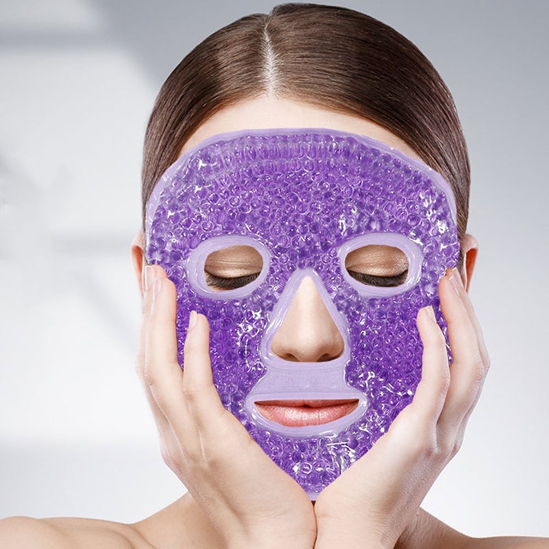 2pcs Cooling Facial Reusable Hot Cold Therapy Gel Cooling Masks - Image 4