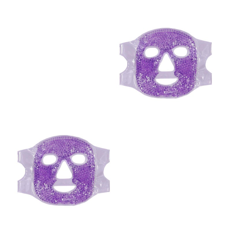 2pcs Cooling Facial Reusable Hot Cold Therapy Gel Cooling Masks - Image 1