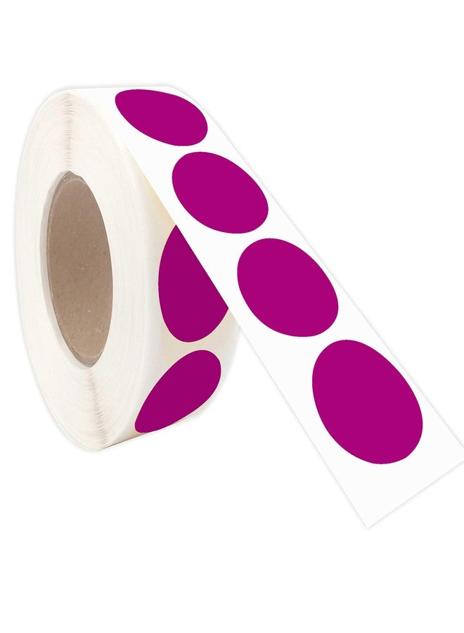 PARLAIM 1 Inch Round Permanent Adhesive Color-Code Dot Stickers,1000 per Roll dots Label Dispenser Box,Purple Circle Stickers Label - Image 2