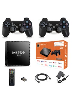 Retro Game Console M8 Pro Mini HD Game Box 64G Built In 10000 Games for PS1 SFC Wireless Gamepad Console for Android 12.1 TV Box