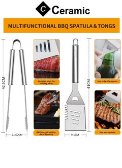 BBQ Grill Accessories Set  30 PCS Tools with Aluminum Case Stainless Steel Grilling Accessories For Outdoor Camping Backyard Barbecue Gifts For Men - pzsku/Z86498D2FBA950FAD495DZ/45/_/1678534081/9e00cf4d-9110-4002-ba67-c8ed865e3679