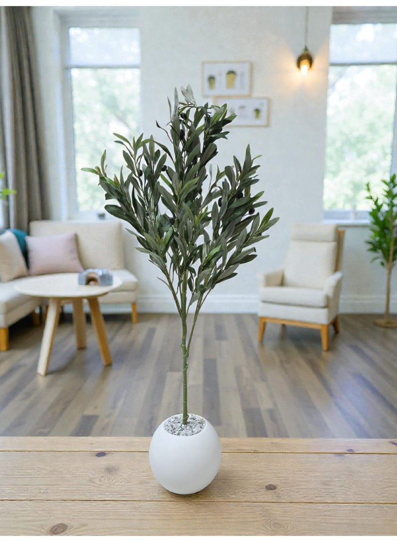 Al-Rawasem House A fruitful olive tree with a large, attractive female pot. Enjoy more elegance with sizes 180cm, 150cm, 220cm, and 100cm. - Image 4