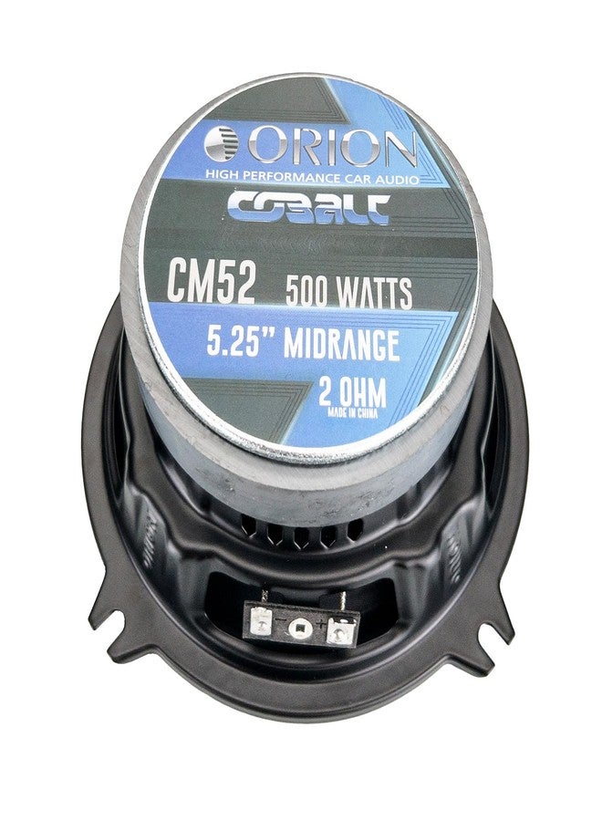 ORION Cobalt CM52 High Efficiency 5.25" Mid-Range Bullet Loudspeakers, 500W Max Power, 125W RMS, 2 Ohm, 1.2" Voice Coil - Pro Car Audio Stereo, Midrange Speakers (Pair) - Image 5