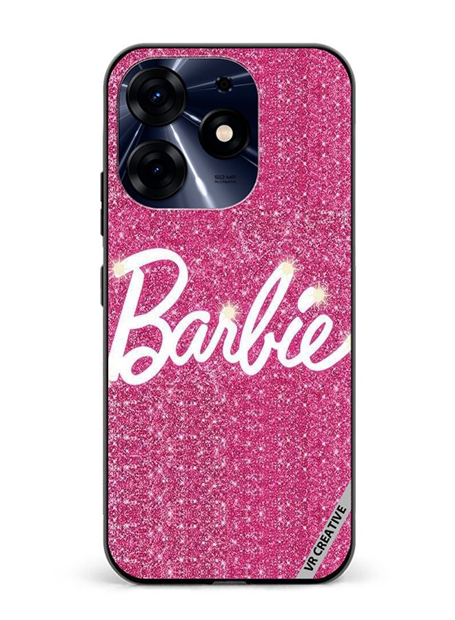 VR CREATIVE Protective Case Cover For Tecno Spark 10 Pro Sparkling Barbie Design Multicolour - Image 1