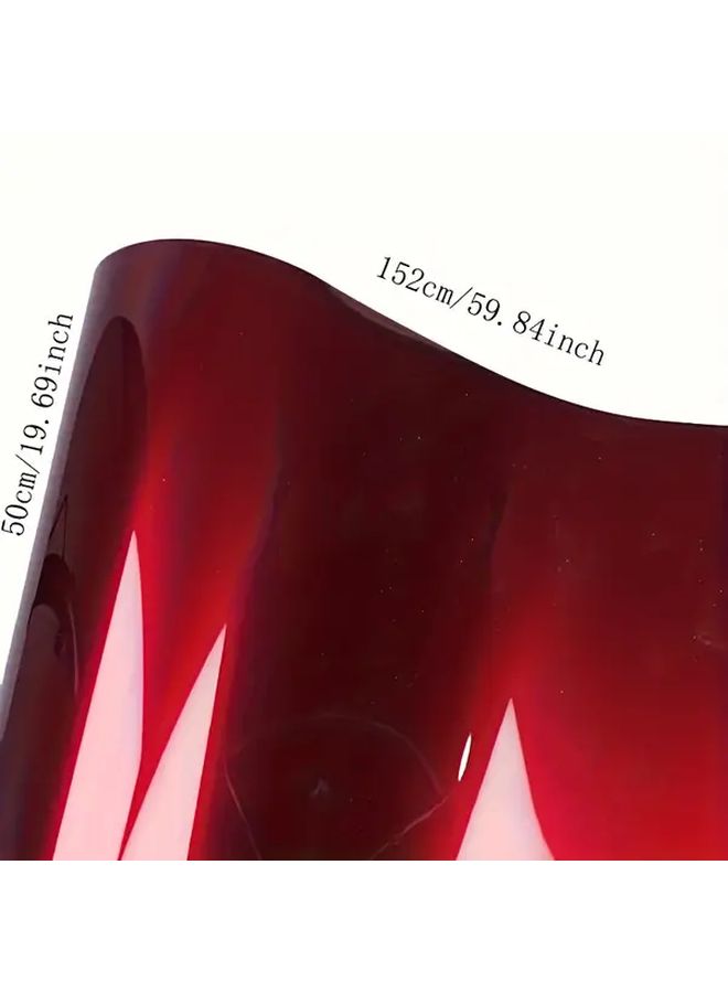 Liquid Dragon Blood Red Car Vinyl Wrap Film Glossy Metallic Finish 11 81 x19 69 Inch - Image 1