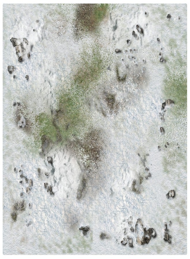 Battle Systems Terrain Winter Snowscape Game Mat 3x3 - Neoprene Playmat for Warhammer, D&D, Frostgrave and More! - Image 2