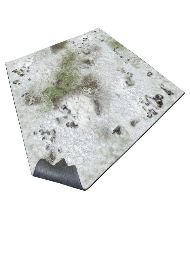 Battle Systems Terrain Winter Snowscape Game Mat 3x3 - Neoprene Playmat for Warhammer, D&D, Frostgrave and More! - Image 1