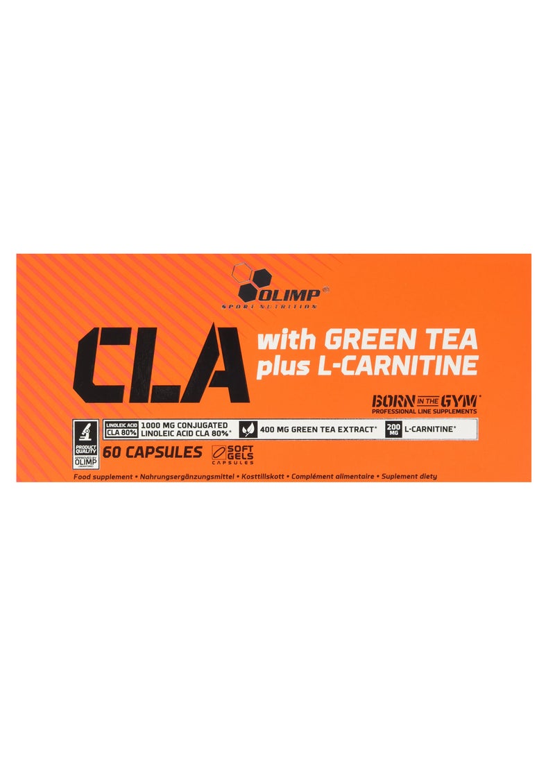 Olimp Cla With Green Tea Plus L-Carnitine, 60 Capsules  - Image 1