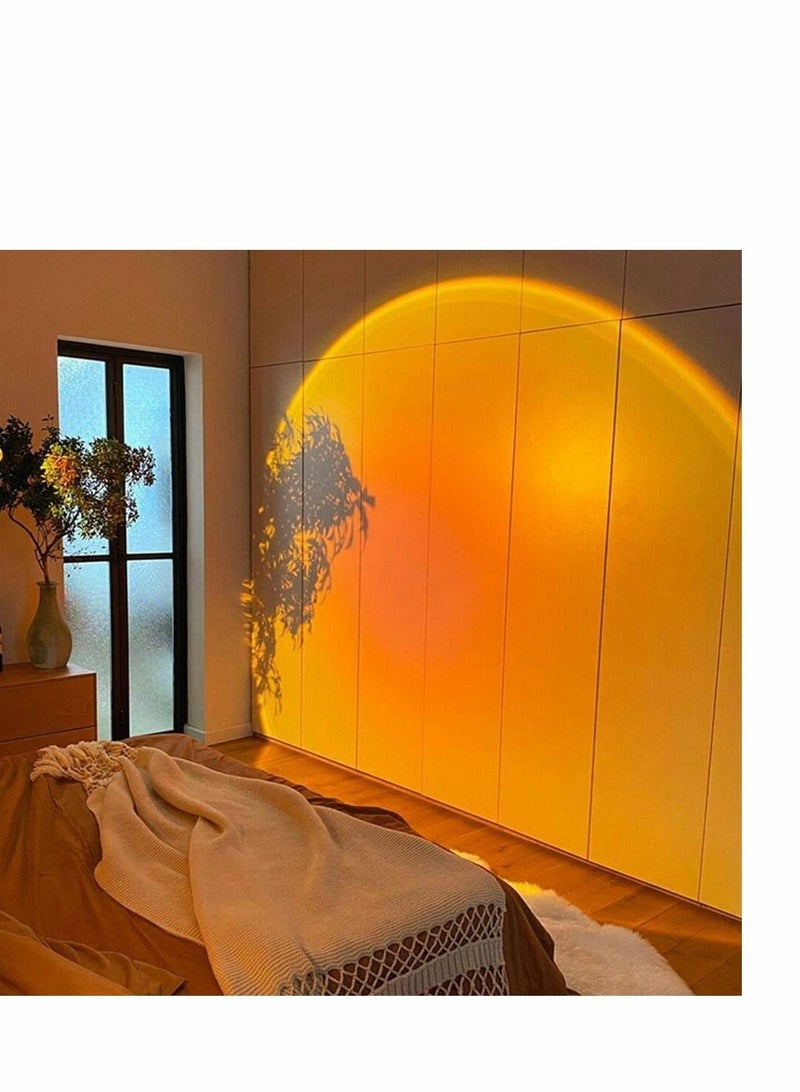 Night Light Projector Led Lamp 360 Degree Rotation Projection Romantic for Kids Adults, Sunset Home Party Living Room Bedroom Decor, Red - Image 4