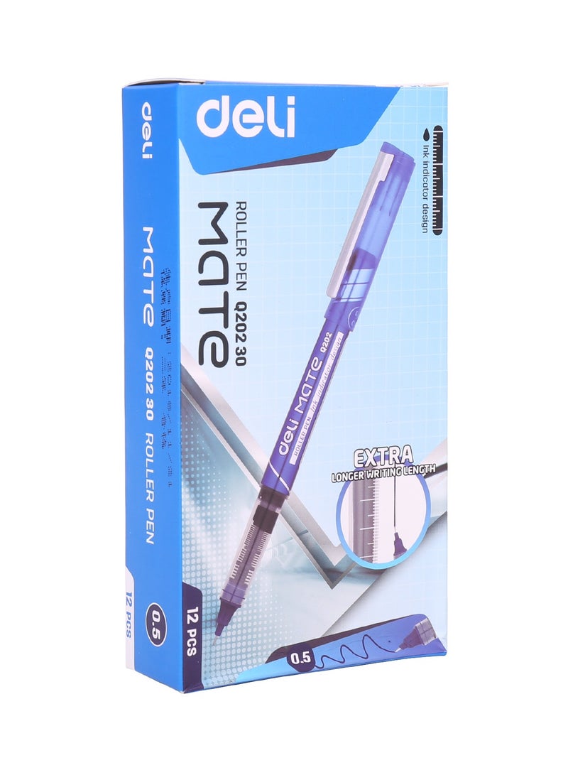 Deli Roller Pen Low Odor Ink - (12 Pcs) - Image 4