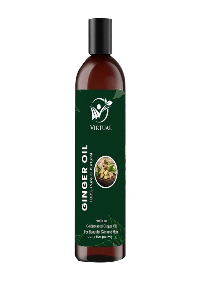 VIRTUAL Pure Ginger Bath Oil For Stronger Hair, Body Skin Care, Moisturizing Dry Skin, Cold Pressed Oil With No Mineral & Silicones - Image 1