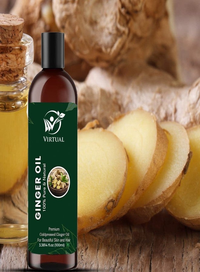 VIRTUAL Pure Ginger Bath Oil For Stronger Hair, Body Skin Care, Moisturizing Dry Skin, Cold Pressed Oil With No Mineral & Silicones - Image 3