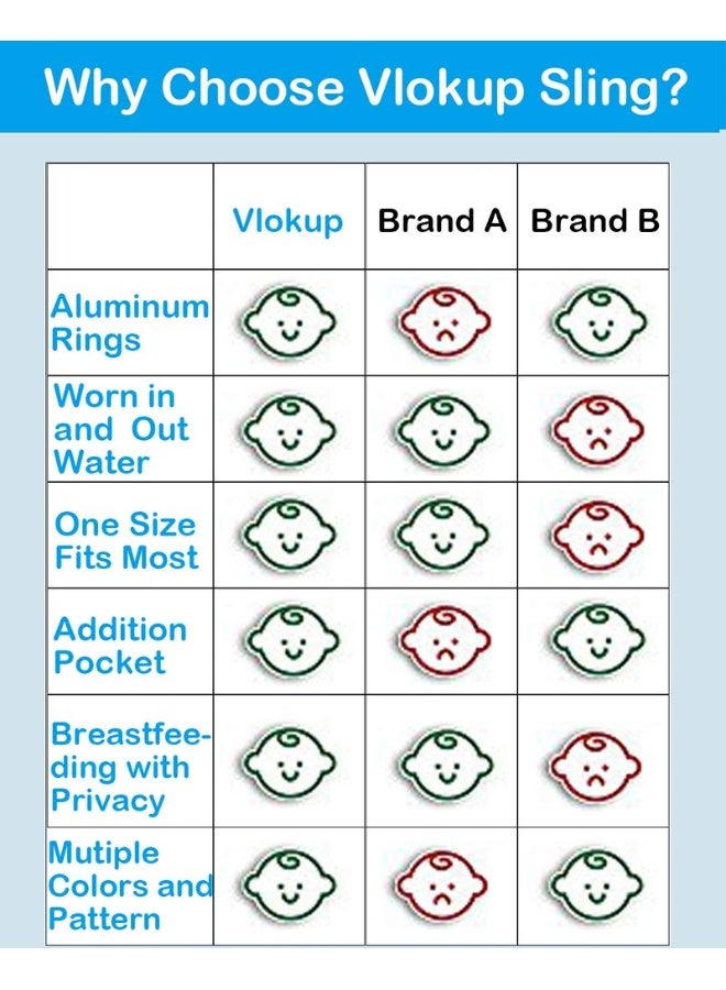 Vlokup Baby Water Ring Sling Carrier | Lightweight Breathable Mesh Baby Wrap for Infant, Newborn, Kids and Toddlers | Perfect for Summer, Swimming, Pool, Beach | Great for Dad Too Champagne - Image 3