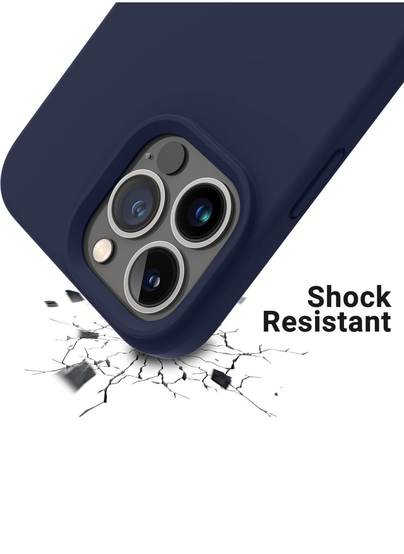 Generic - iPhone 15 pro Max Case Upgrade Defender Silicone Cover ShockProof Anti-Scratch Protective Phone Case (BLUE) - Image 1