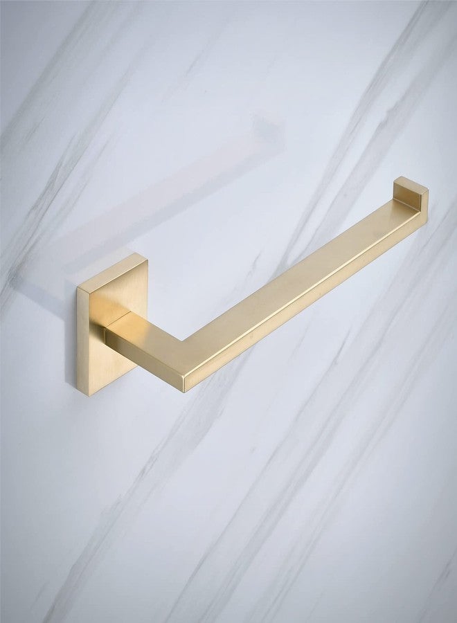SHUNLI Brushed Gold Toilet Paper Holder Hand Towel Holder, SHUNLI Gold Bathroom Accessories Hardware Set 2 Pieces, Wall Mounted Towel Ring Towel Bar, SUS304 Stainless Steel - Image 2
