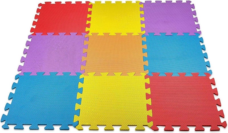 PowerTRC EVA Solid Foam Exercise Mat, Safety Play Floor Mat for Kids Tiles Cushions Soft Interlocking Exercise mats Garage Flooring Protector (20 Square Ft) - Image 1