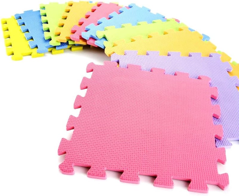 PowerTRC EVA Solid Foam Exercise Mat, Safety Play Floor Mat for Kids Tiles Cushions Soft Interlocking Exercise mats Garage Flooring Protector (20 Square Ft) - Image 2