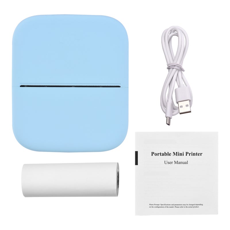 X1 Portable Mini Pocket Printer 80mm BT Wireless Thermal Photo Printer 300dpi Picture Memo Notes Lists Journal Receipt Paper Printer Sticker Inkless Printing Compatible with Android iOS for Home Office School Travel - Image 5