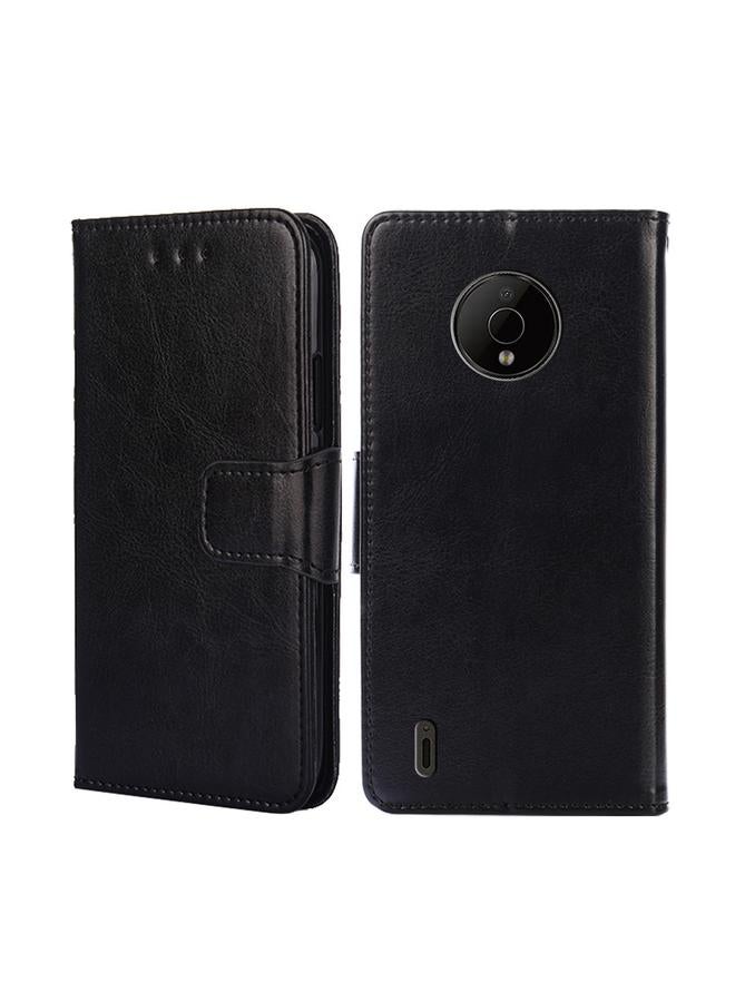 اس-توب جراب هاتف Nokia C200 مصنوع من الجلد بنسيج كريستالي - Image 1