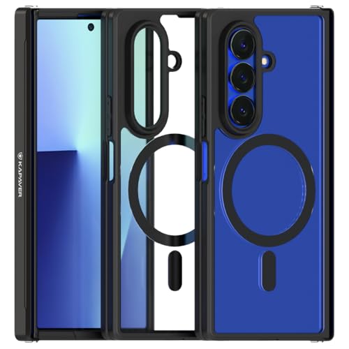 KAPAVER MAG-X Back Cover Case Compatible with MagSafe, Magnetic Case for Galaxy Z Fold 7 (Black) - Image 1