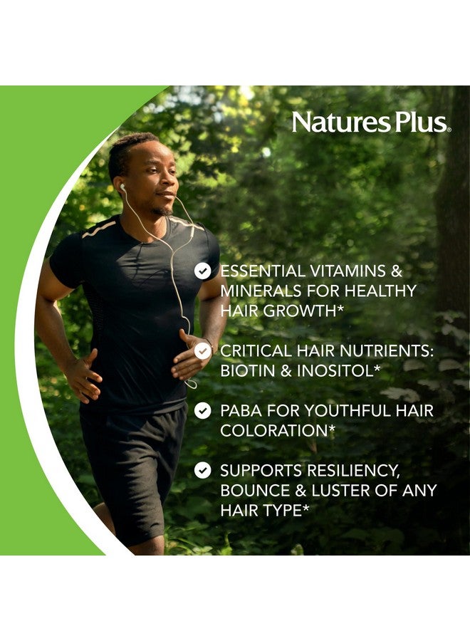 NaturesPlus Natures Plus Ultra Hair - 120 Sustained Release Mini Tablets, Pack of 2 - Supports Healthy Hair Growth - for Men & Women - Gluten Free - 60 Total Servings - Image 3