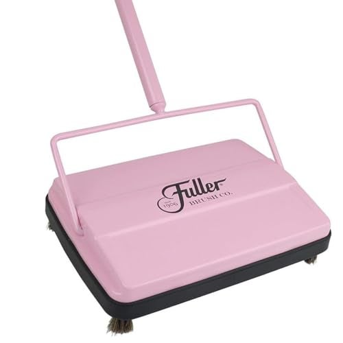 Fuller Brush 17072 Electrostatic Carpet & Floor Sweeper - 9" Cleaning Path - Lightweight - Ideal for Crumby Messes - Works On Carpets & Hard Floor Surfaces - Pink - Image 1