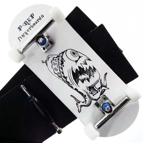 PREP V2 Pro Performance Complete Wooden Fingerboard kit with Urethane Wheels and Bushings 34mm Bandito - Image 1