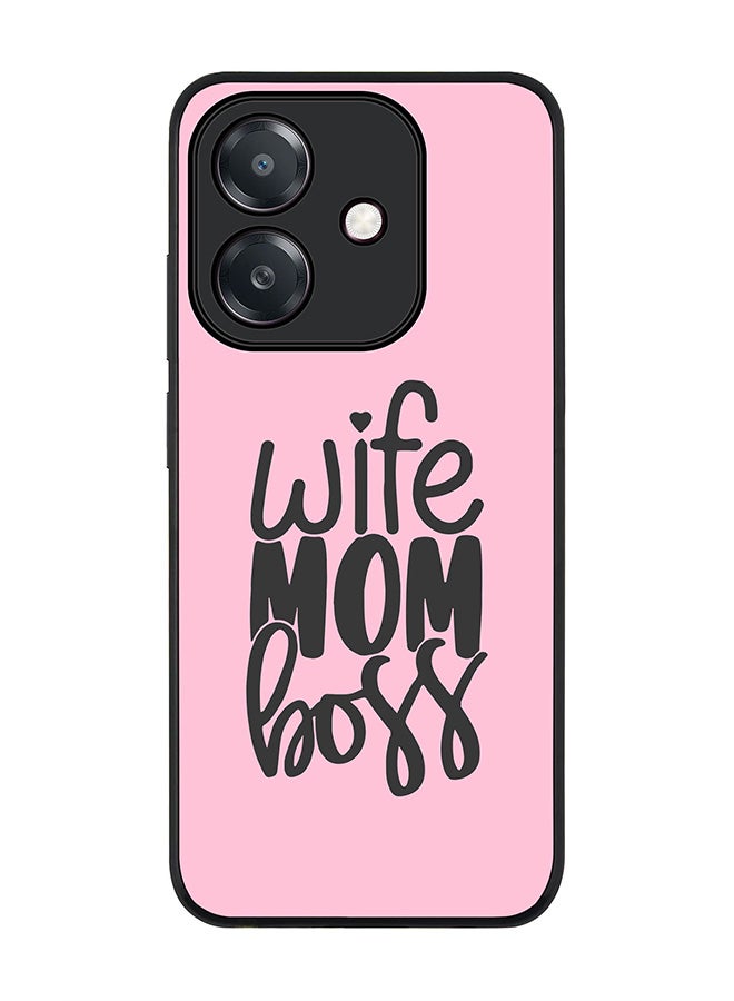 Stylizedd For Oppo A5i Case,Slim fit Camera Protection, Shockproof Thin Phone cover  - Wife Mom Boss