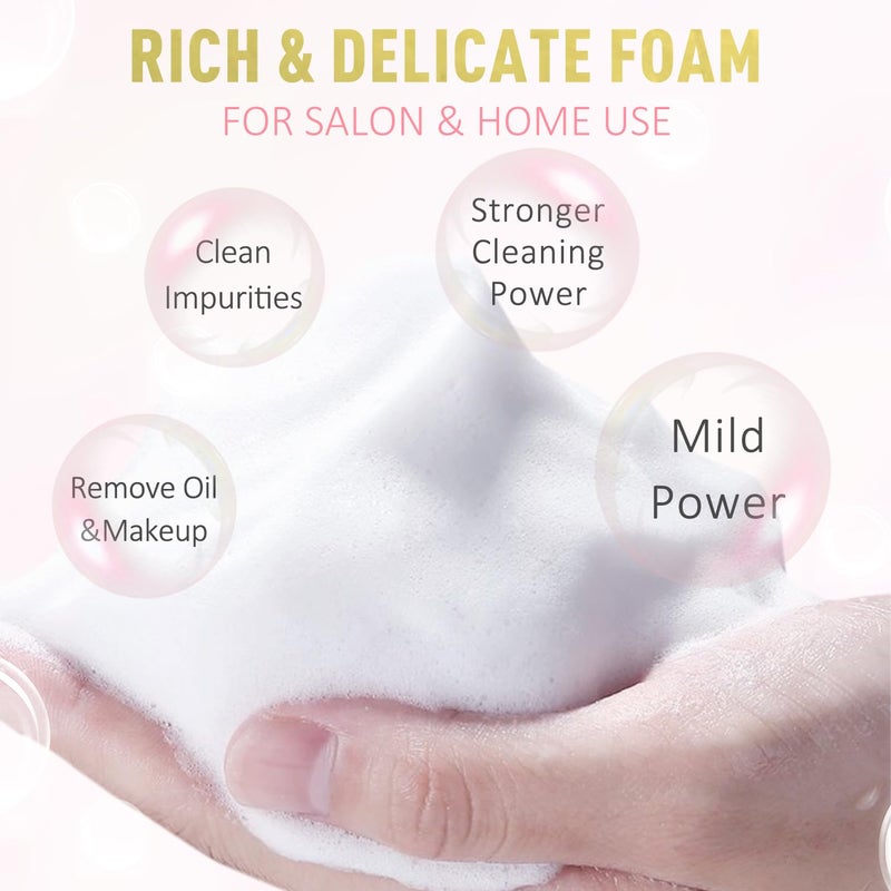 EMEDA Lash Shampoo Kit - 3.38 fl.oz / 100ml Gentle Foam Lash Cleanser, Oil-Free Cleaning for Wash Extension/Natural Eyelash Bath with Rinse Bottle Lash Brush - Image 3